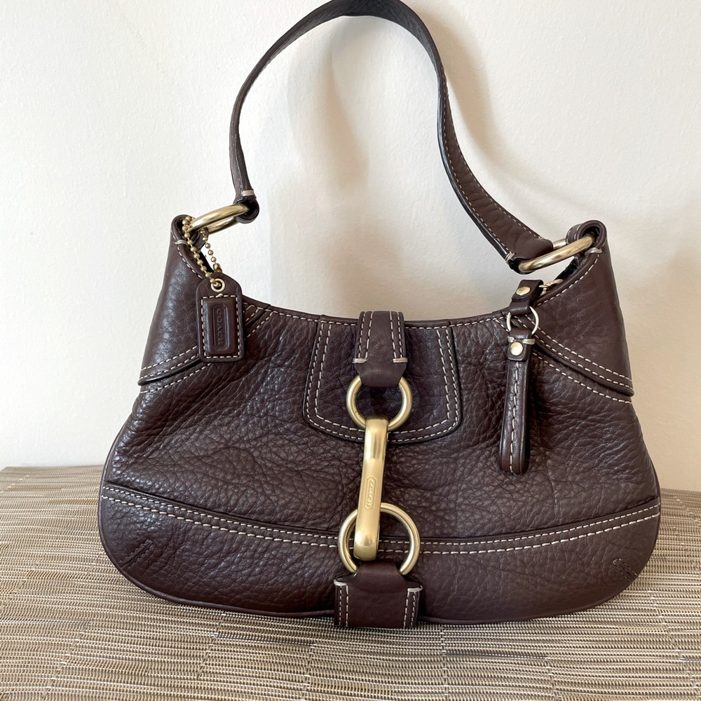 Coach, Dark brown, Sm purse